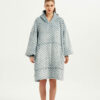 Gray wave Polka Oodie