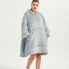 Gray wave Polka Oodie