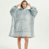Gray wave Polka Oodie