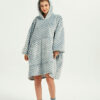 Gray wave Polka Oodie