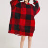 Red & Black Check Oodie