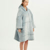 Gray wave Polka Oodie