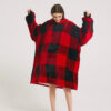 Red & Black Check Oodie