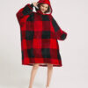 Red & Black Check Oodie