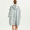 Gray wave Polka Oodie