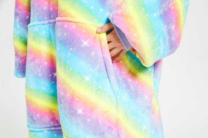 Rainbow Stars Striped Oodie