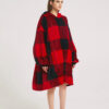 Red & Black Check Oodie