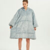 Gray wave Polka Oodie