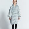 Gray Wave Polka Kids Oodie`