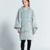 Gray Wave Polka Kids Oodie