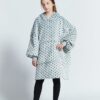 Gray Wave Polka Kids Oodie