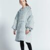 Gray Wave Polka Kids Oodie