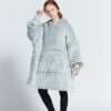 Gray Wave Polka Kids Oodie