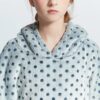 Gray Wave Polka Kids Oodie