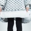 Gray Wave Polka Kids Oodie