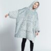 Gray Wave Polka Kids Oodie