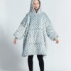 Gray Wave Polka Kids Oodie