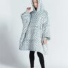 Gray Wave Polka Kids Oodie