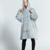 Gray Wave Polka Kids Oodie