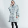 Gray Wave Polka Kids Oodie
