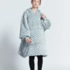 Gray Wave Polka Kids Oodie