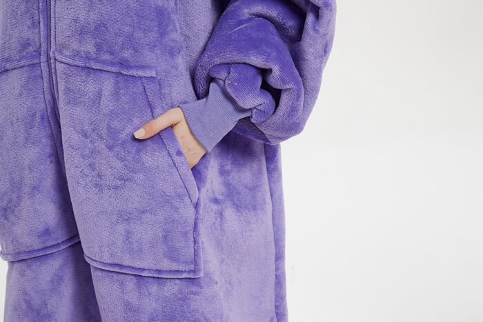 Purple Oodie Zipper