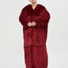 Wine Red Oodie Extra Long