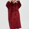 Wine Red Oodie Extra Long
